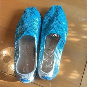 Toms blue ombré shoes